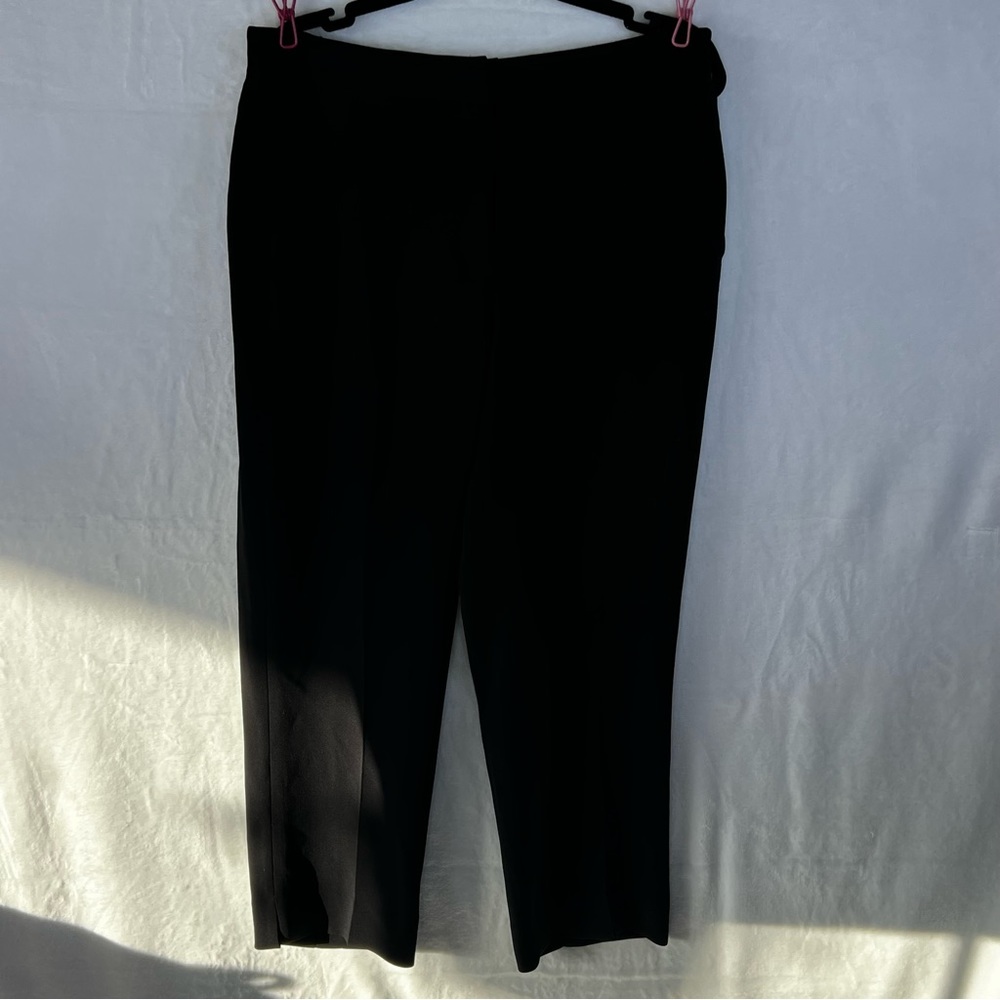 Plus Size J. Crew Black Dress Pants Loose Flowy Business Casual Elastic Size 14 - Picture 9 of 14